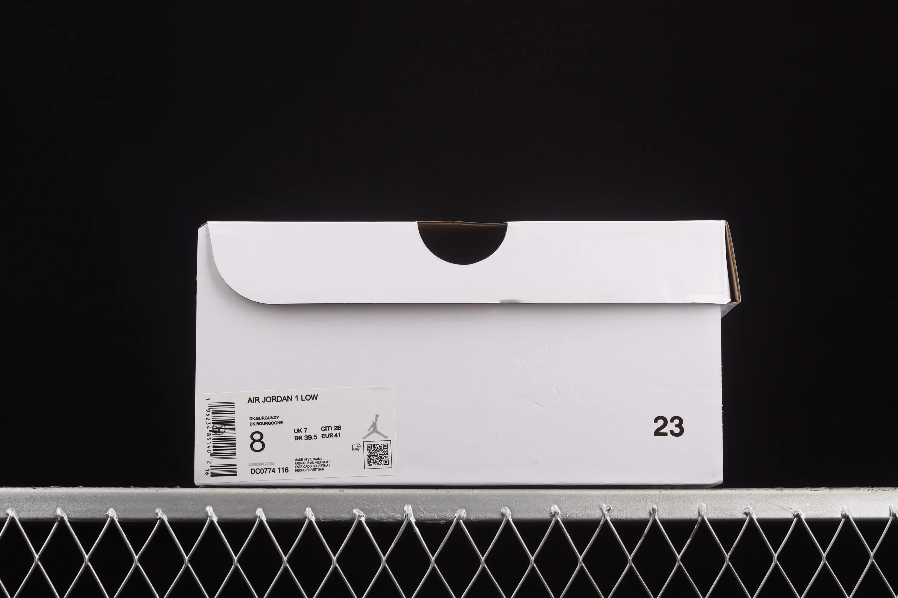 All categories Air Jordan Jordan series basketball shoes Air Jordan 1 Low Air Jordan 1 Low AJ1 Joe 1 wine red and white low-top basketball shoes DC0774-116